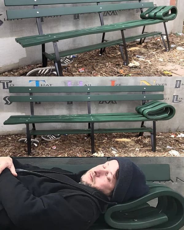 “Public Bench With Pillow”