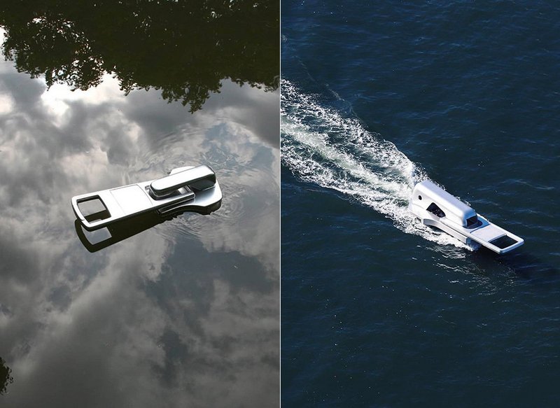 Japanese Designer creates Giant Zipper Boat to make it look like he’s Opening the Water