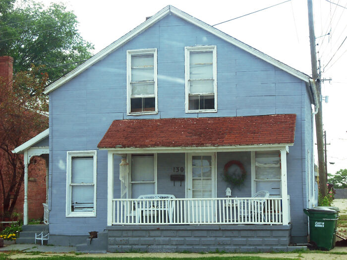 My dad was talking to our neighbor about what color he should paint the house, and as a joke he said, 'Well, I might as well paint the old one (house) blue!' The neighbor became almost angry and started going off about how that was stupid and he couldn't do that. Well, that’s the story of how I grew up in a blue house.