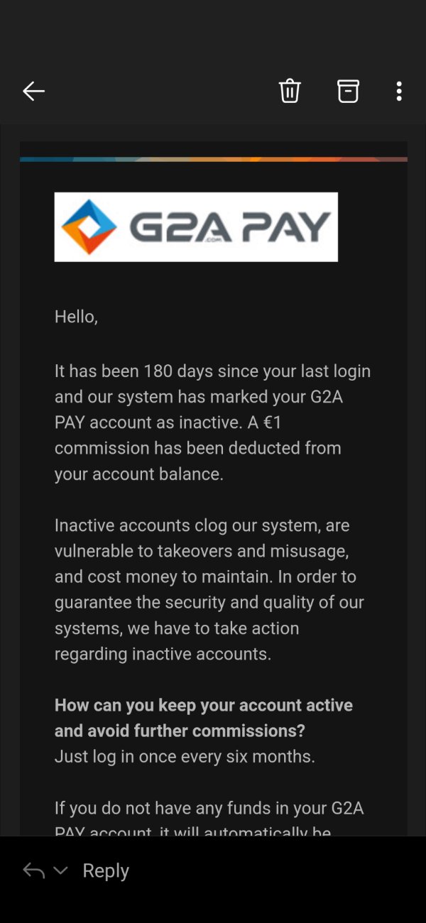 reddit girls incarcerated - E G2A Pay Hello, It has been 180 days since your last login and our system has marked your G2A Pay account as inactive. A 1 commission has been deducted from your account balance. Inactive accounts clog our system, are vulnerab