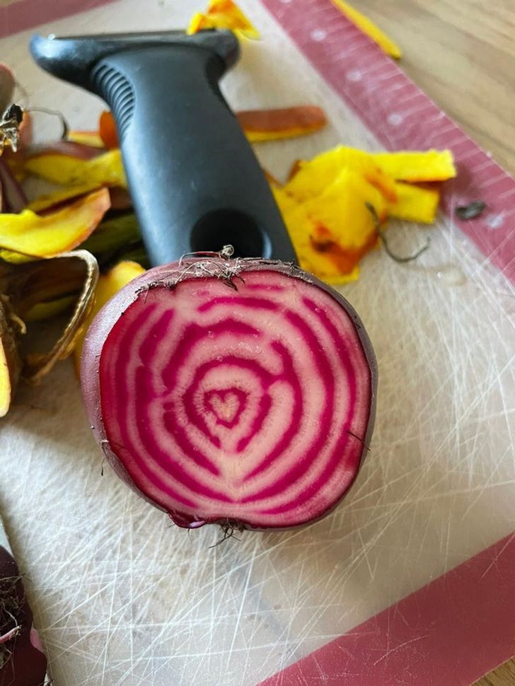 “This beetroot has a heart.”