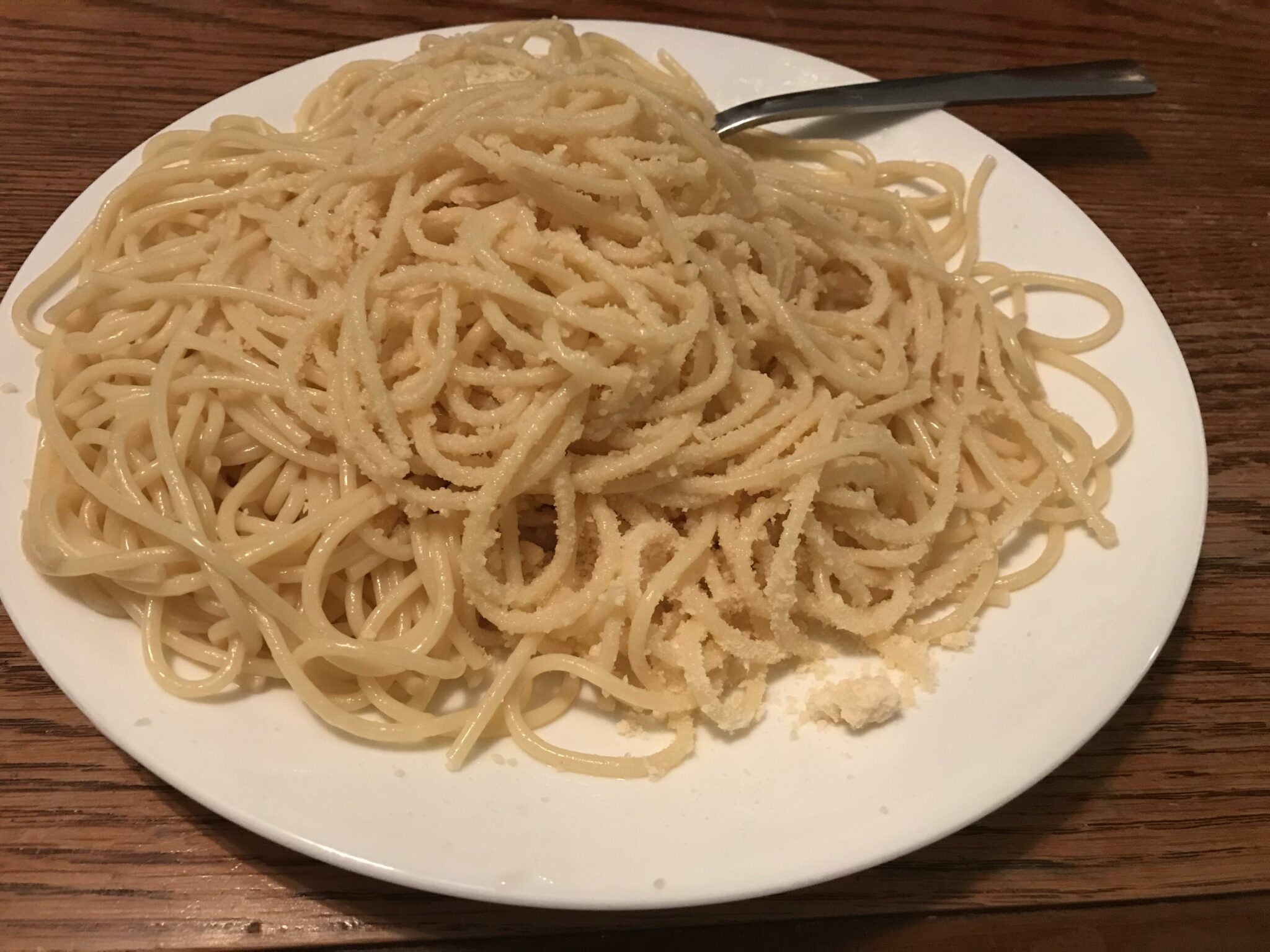 The Simple College Student Special (cheese on boiled noodles)