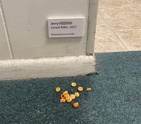 road surface - Jerry Cereal Killer, 2021 Mixed physical media