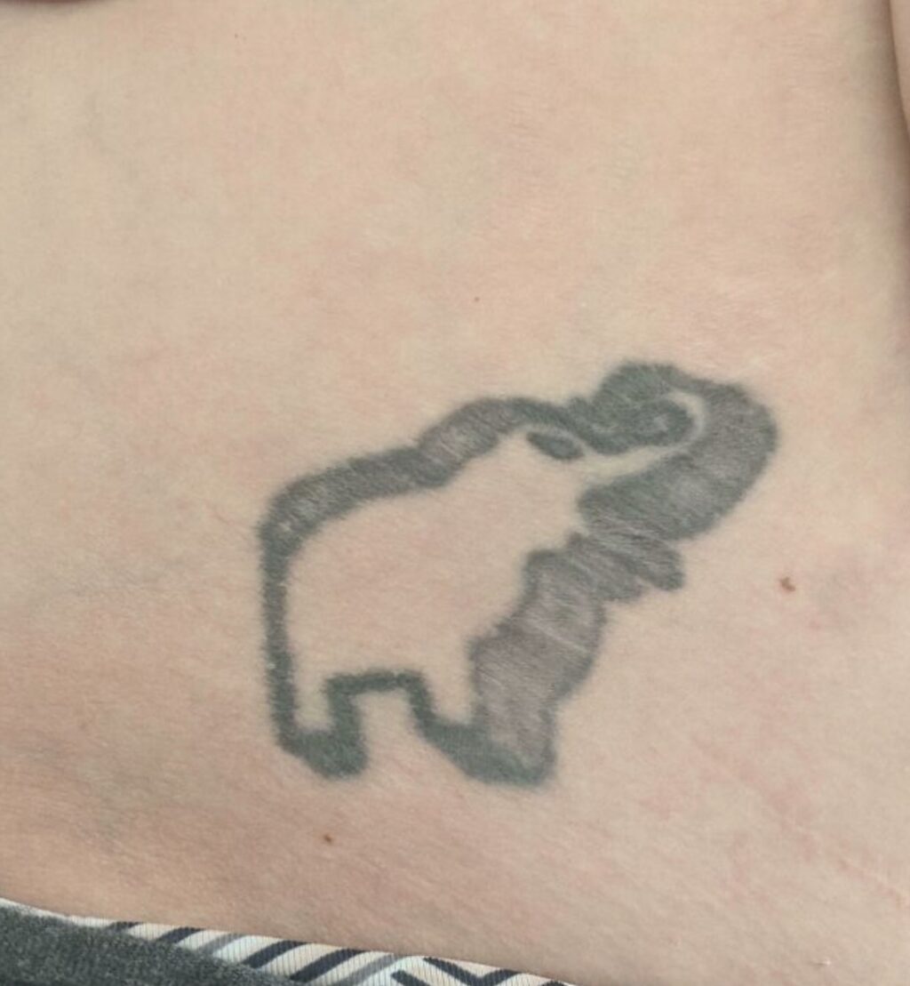 tattoo stretched after pregnancy