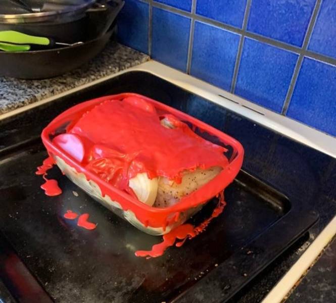 “I’ve never done something more careless than this, I could’ve burned my whole house down by just putting a plastic cover over my ham that I put into the oven.”