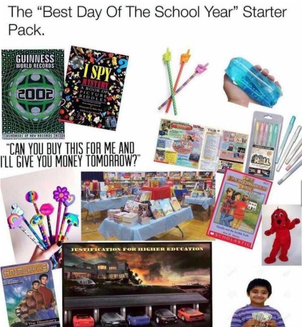 plastic - The "Best Day Of The School Year" Starter Pack. Guinness World Records I Spy Mystery 2002 A Book Of Picture Riddles Hundreds Olivrecords To "Can You Buy This For Me And I'Ll Give You Money Tomorrow?" Be Case Scholastici Justification For Higher 