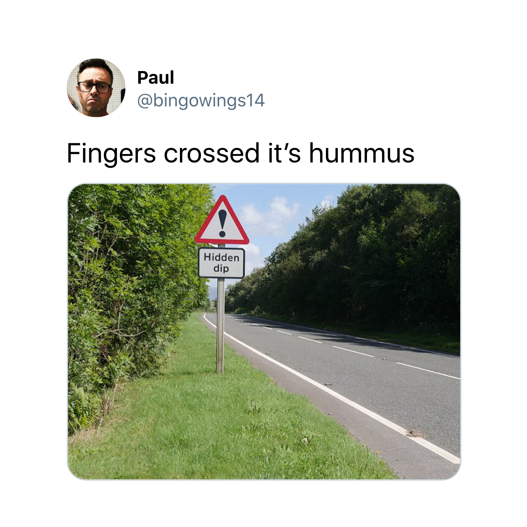 fingers crossed it's hummus - Paul Fingers crossed it's hummus Hidden dip