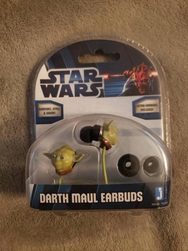 home game console accessory - Star Wars Comfort, Style & Soundi Extra Carbus Included Darth Maul Earbuds 3 Heme 15234