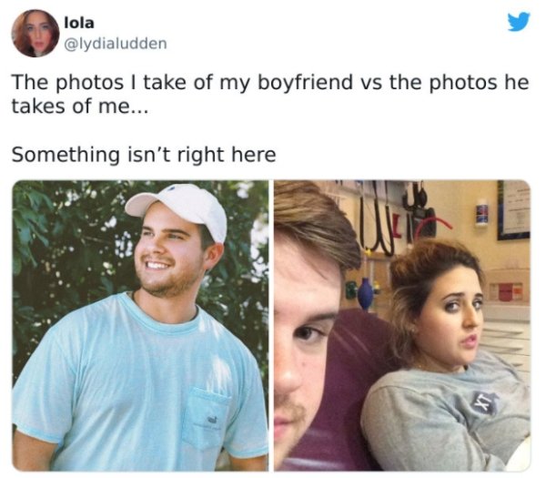 27 Times Boyfriends And Girlfriends Took Very Different Photos.