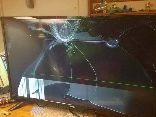 My mom ordered a TV (delivered by FedEx) for my birthday. We just opened it up to turn it on and…