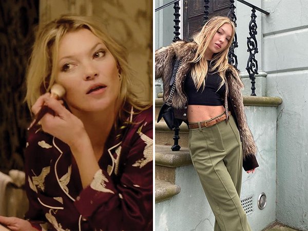 Kate Moss and Lili Moss