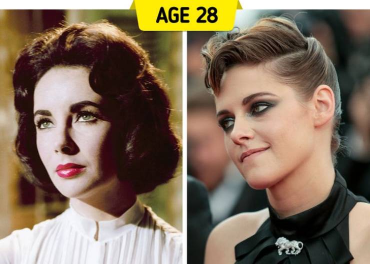 Elizabeth Taylor and Kristen Stewart