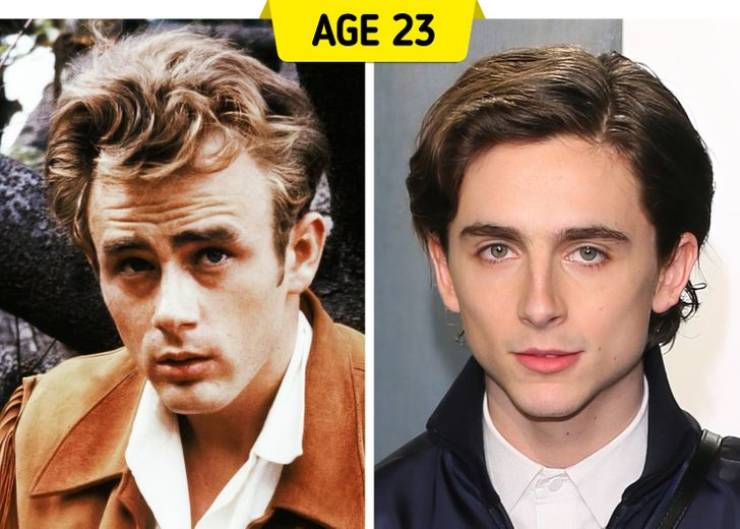 James Dean and Timothée Chalamet