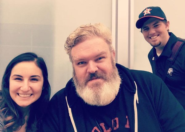 I just met Hodor at the airport!