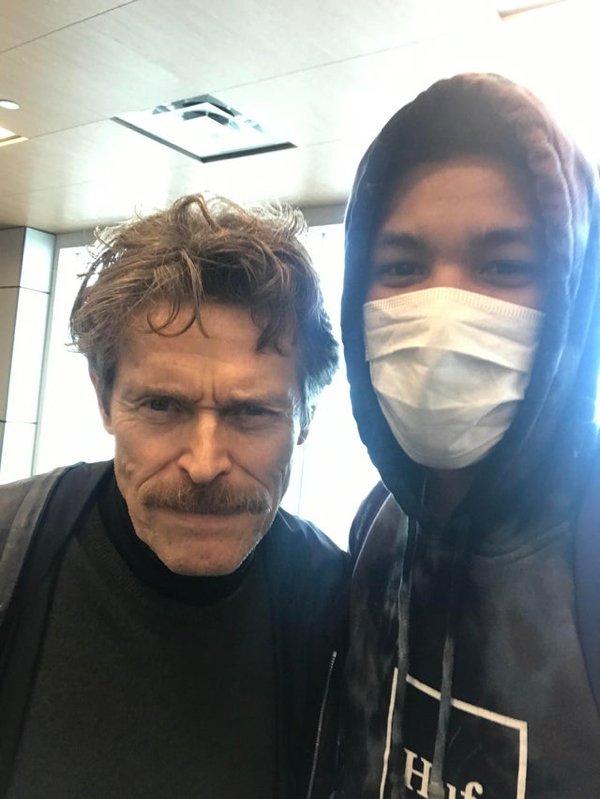 Ran into willem dafoe at the airport in Gulfport,MS