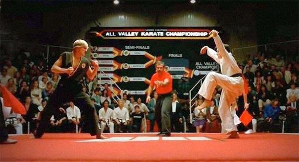 Plot Hole: Why was Daniel allowed to do the crane kick in The Karate Kid (1984) when it’s clearly illegal?

Explanation: Many traditional martial arts competitions ban punches to the head, but are perfectly okay with kicks to the head. Why that rule exists varies depending on who you ask, but kicks to the head are usually perfectly legal. Yes, I know that the Cobra Kai youtube series jumped on the bandwagon with this one, but I still say it’s bulls**t.