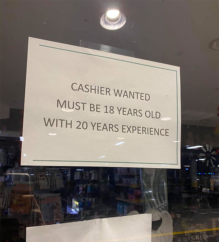 cashier wanted must be 18 years old - Cashier Wanted Must Be 18 Years Old With 20 Years Experience