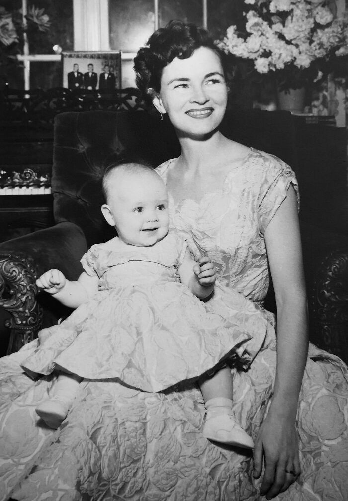 My Mother Made Us Matching Dresses For A Fancy Party Back In 1954