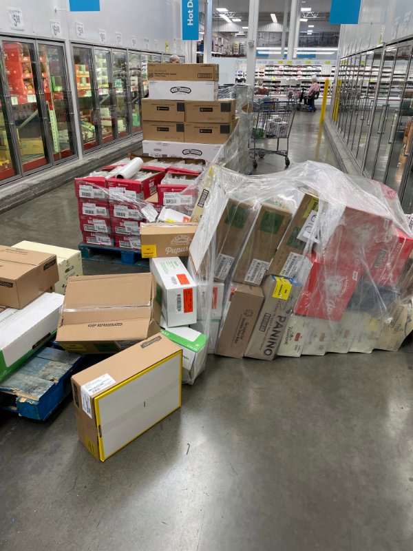 “Pallet from our shipment today fell over when I tried to move it.”