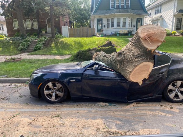 Mother Nature decided that this BMW should be a convertible.