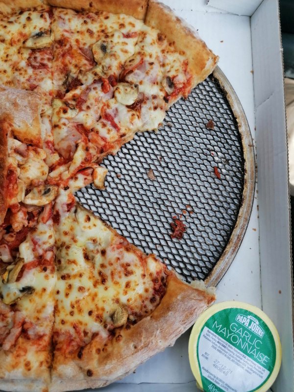 pizza cheese - Papa Johns Garlic Mayonnaise V 400