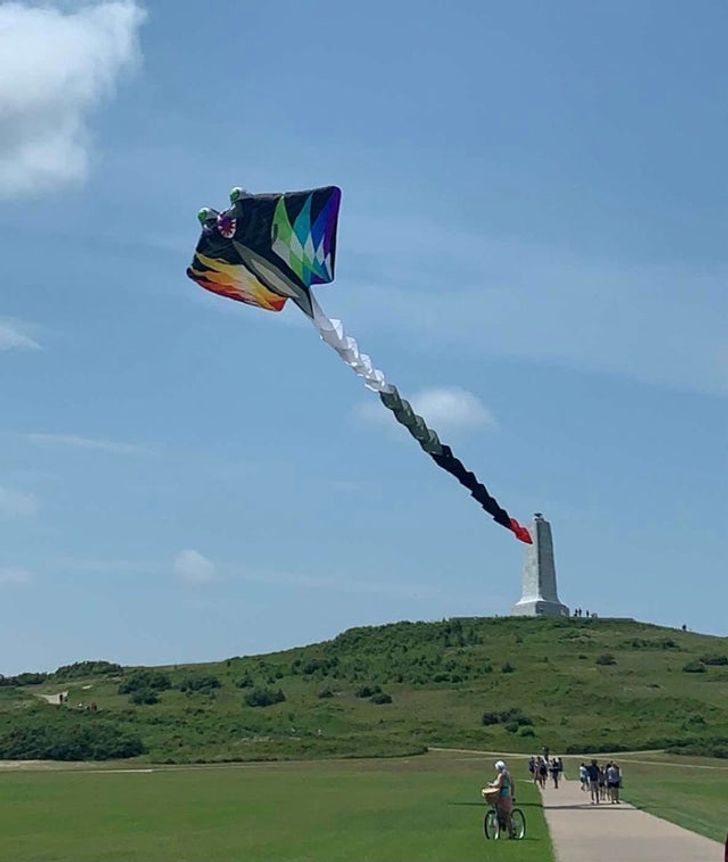 “Giant kite at the Wright Brothers Monument in Kill Devil Hills, NC”