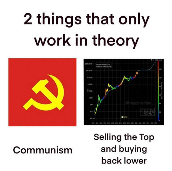 only thing work in theory meme - 2 things that only work in theory Communism Selling the Top and buying back lower