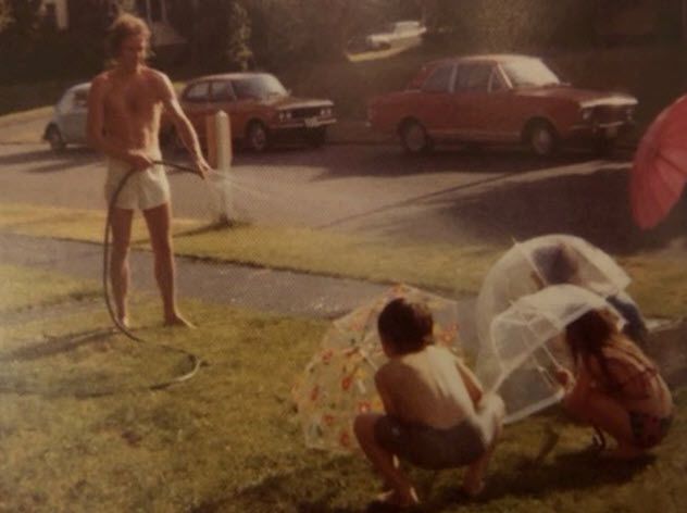 Rare photograph of Ted Bundy having fun with kids in his neighborhood. This is why he got away with so many murders. Just a guy next door blending right into society.