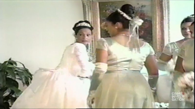 Gladys Ricart glimpses her ex, Agustin Garcia, a split second before he shot her 3x with a .38 and killed her on her wedding day to James Preston Jr. in 1999