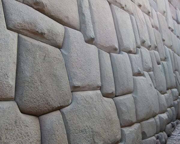 Incan Wall, a very satisfying example of master stone masonry. Cuzco, 1400’s