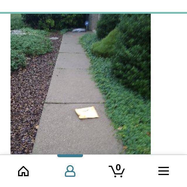 "Amazon left my package in the rain 10 feet away from a covered patio. Good job you lazy pos."