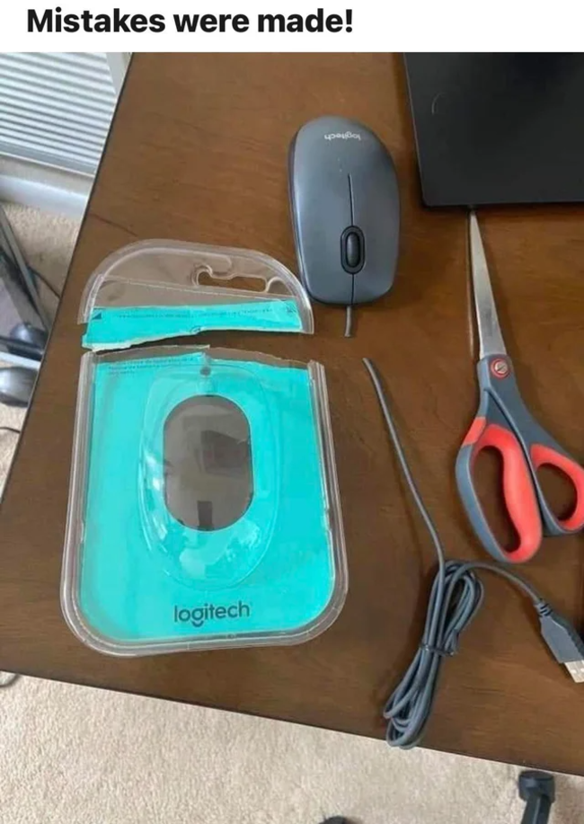 convert wired mouse to wireless - Mistakes were made! logitech