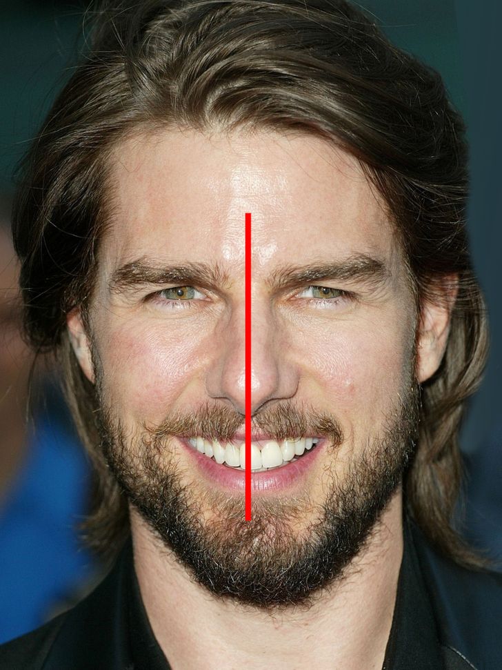 We were today-years-old when we noticed Tom Cruise’s front tooth is in the middle of his face.
