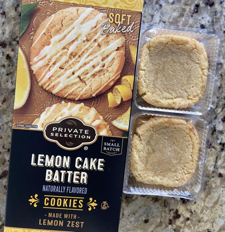 Lemon cake batter cookies