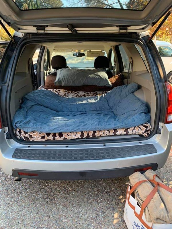 My parents befriended a homeless war vet. They decided to give him one of their work SUV’s, complete with sleeping quarters. They included a bag of goodies and paid for the car to be insured and registered for one year. (They also hired him)