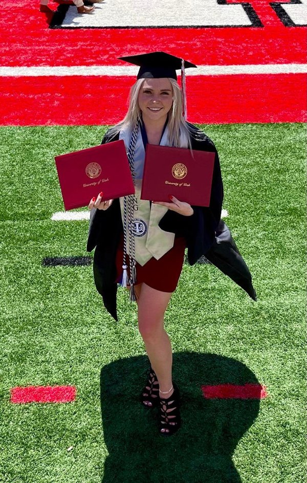 At the age of 14, my daughter attempted to take her life. But through years of therapy and hard work she found her self worth. Today she graduated a year early, on the Dean’s List, with a double major. You bet your ass I’m smiling.
