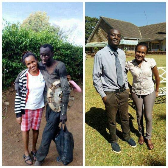 A Kenyan lady found her childhood friend on the streets suffering from drug addiction and took him to rehabilitation.