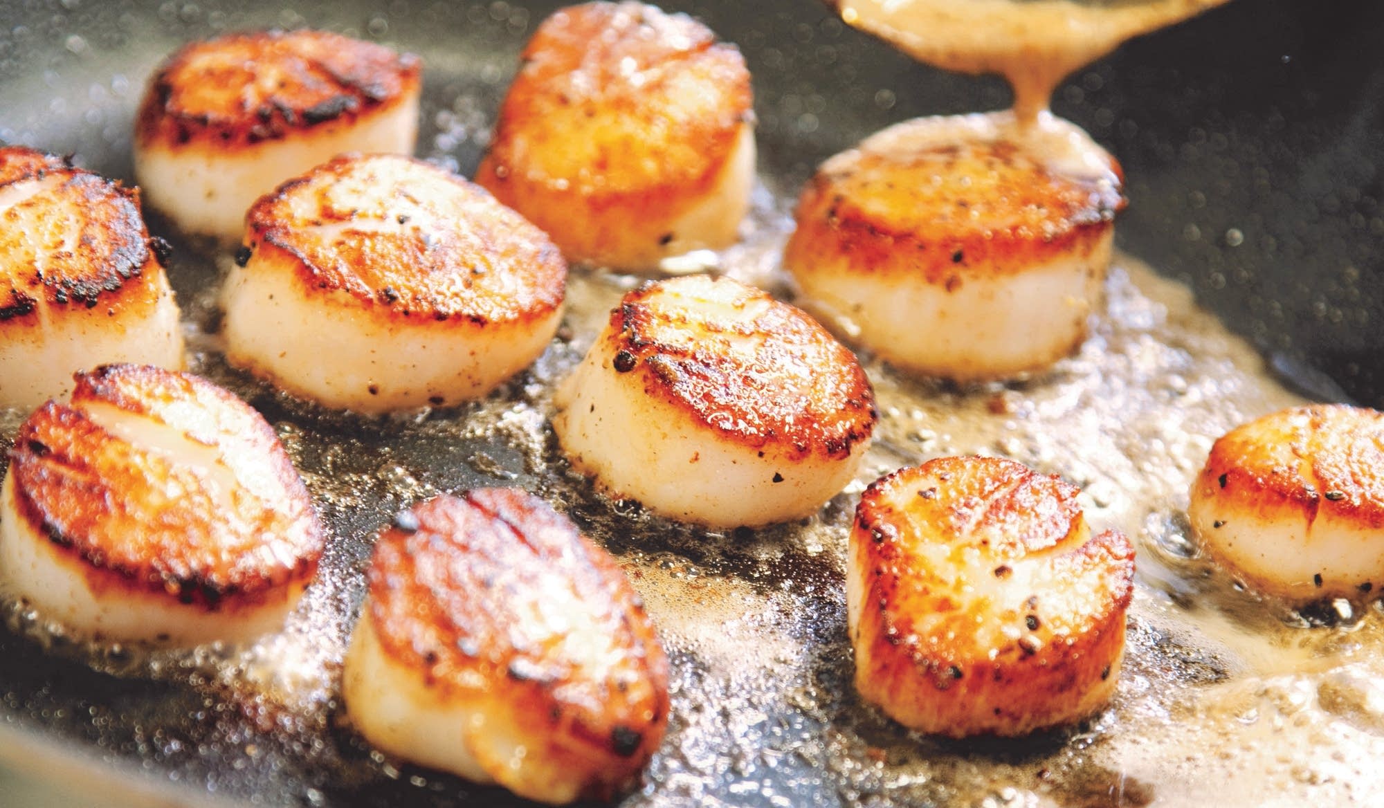 My wife always said she didn’t like scallops. I would occasionally have them early on in our relationship and offer her some if they were really good and she would decline. One day, we got really fresh scallops at a dinner party that our friends’ uncle had literally dived for that morning. They were so good. Seared in butter with just a hint of rosemary. I said, “Honey, I know you don’t like these that much but you have to try a bite.” Her response was, “No thanks, I really just don’t understand why people like something that makes your mouth go numb.” We learned that day she was allergic to scallops.