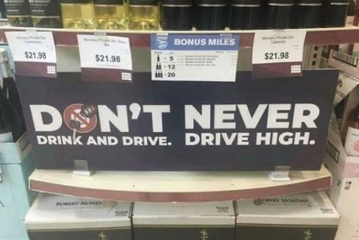 Driving - Dad Bonus Miles $21.98 $21.98 $21.98 12 20 Dsn'T Never Drink And Drive. Drive High. Role Mond