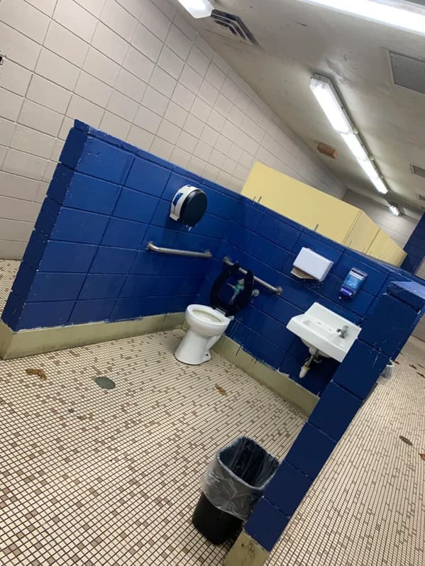 High school bathrooms were bad before this.