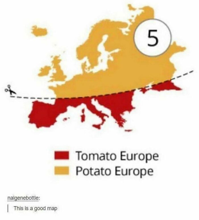 tomato europe potato europe meme - 5 Tomato Europe Potato Europe nalgenebottle | This is a good map