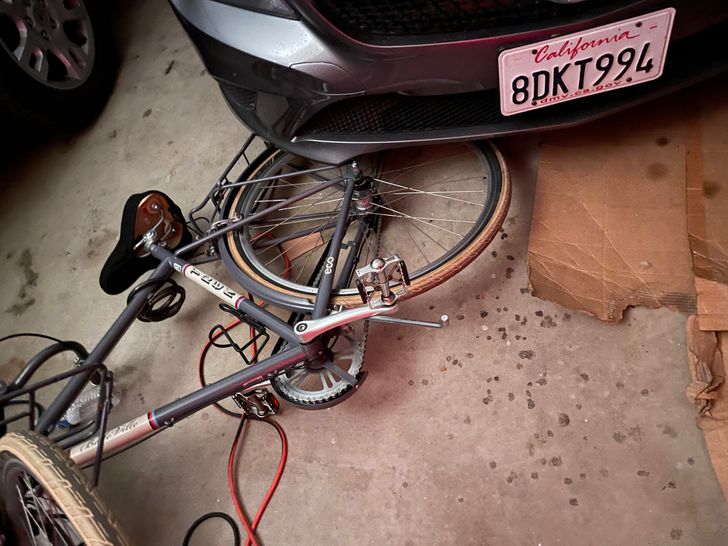 “Roommate knocked over my $1,000 bike that was on a kickstand in the garage and just kept driving over it.”