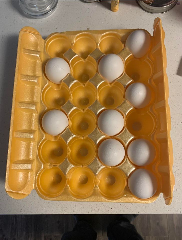 “My new roommate takes eggs out at random.”