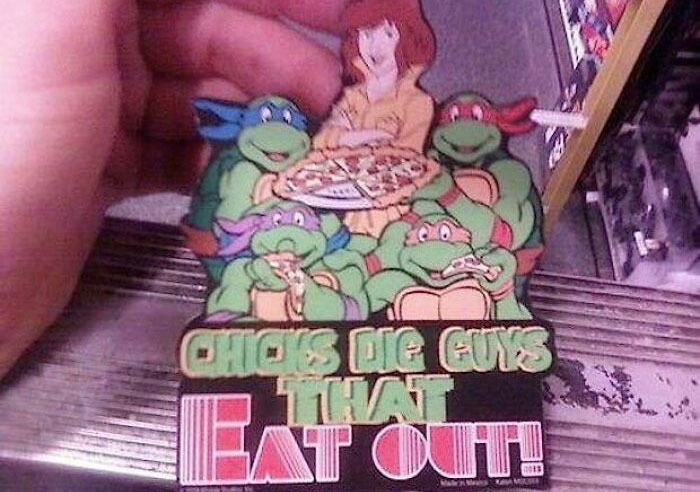 horny posts and signs - nice guys eat out ninja turtles - Set 3 That At Ot.