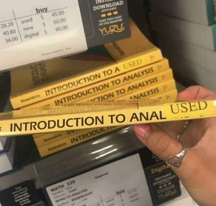 horny posts and signs - introduction to analysis meme - buy Download 45.00 60.00 60.00 28.20 used $ 40.80 new 5 36.00 digitals Yuzu Con Davad More Introduction To A Used Introduction To Analysis "Tion To Analysis Analysis Introduction To Anal Used Introdu