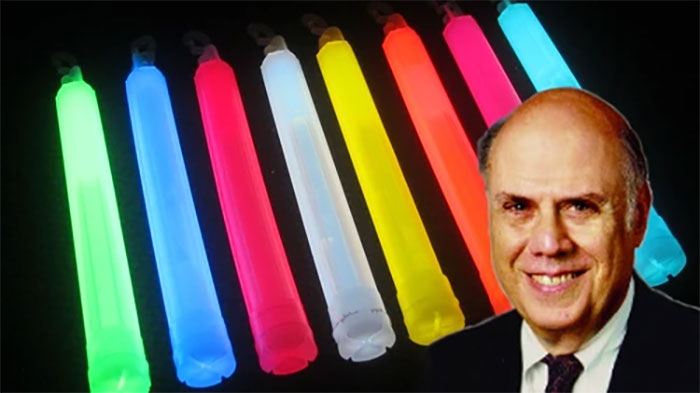 the chemical reaction in glow sticks was discovered by Dr. Edwin Chandross in 1962, but he had no idea the "chemiluminescent" objects were popular at music shows until a Vice interview in 2013. "Is that so?" he said. "Maybe my granddaughter will think I'm cool now."