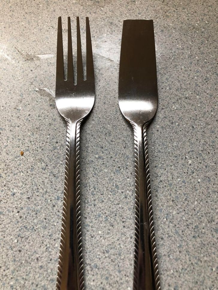 “One of my forks came uncut.”