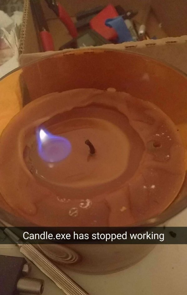 question reality memes - Candle.exe has stopped working