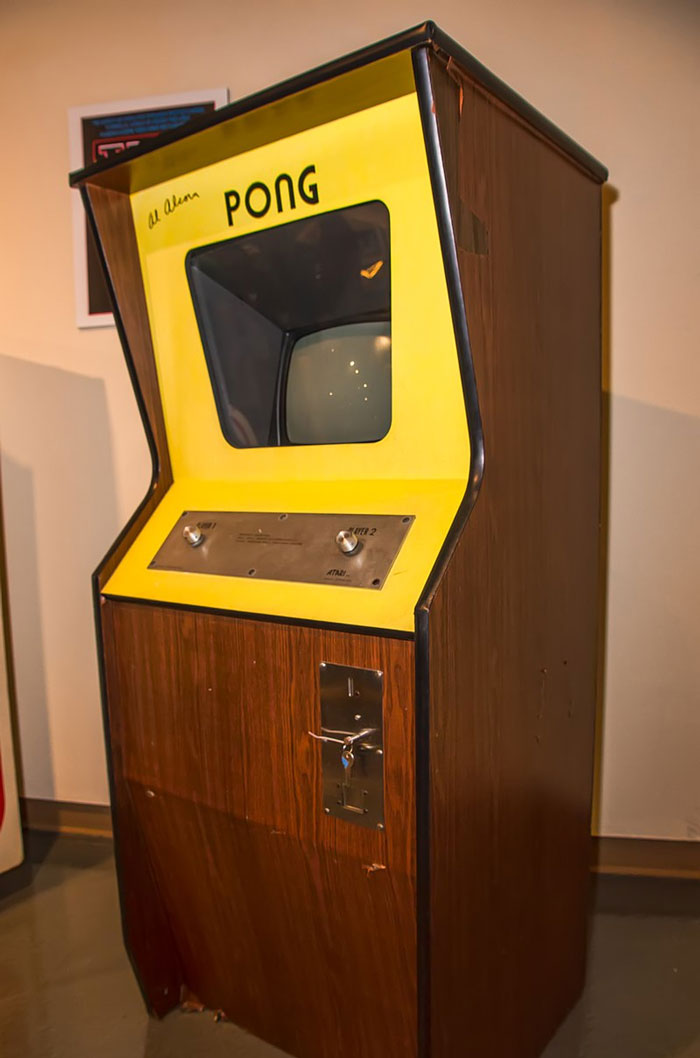 The first Pong machine was dropped off at a local tavern owned by friends of one of the developers for a test run. After a few days, the game started to malfunction. The tavern owner called one of the Devs, Allan Alcorn, to come fix it, and when Alcorn got there it was discovered that it was malfunctioning because it was too full of quarters.