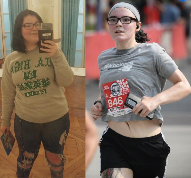 “From struggling to climb a single flight of stairs to running my first 4-mile race!”